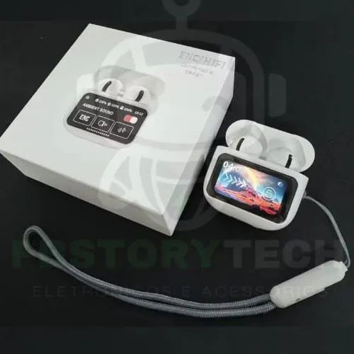 Fone de ouvido bluetooth smart anc com tela interativa - Foto 4