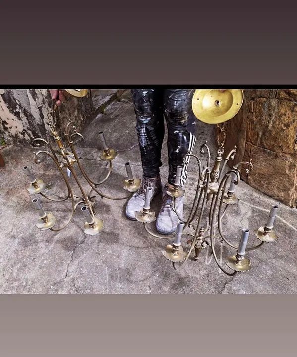 Par de lustres em bronze  - Foto 3