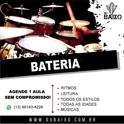 Aulas de Bateria 