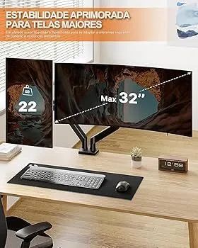 Suporte para 2 monitores articulado 