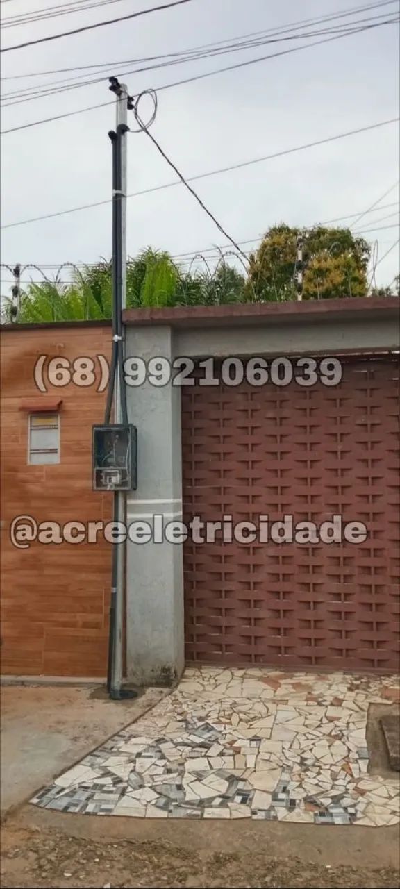 Postes padrão Energisa com instalação inclusa