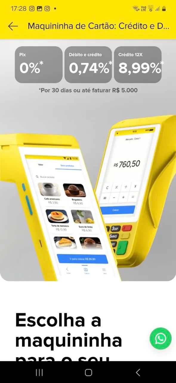 Maquininha Smart mercado pago