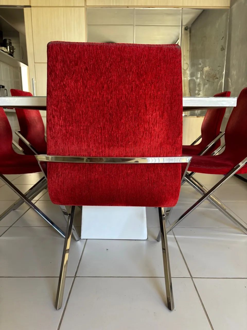 Conjunto cadeiras de sala da jantar mesa Brinde   - Foto 5