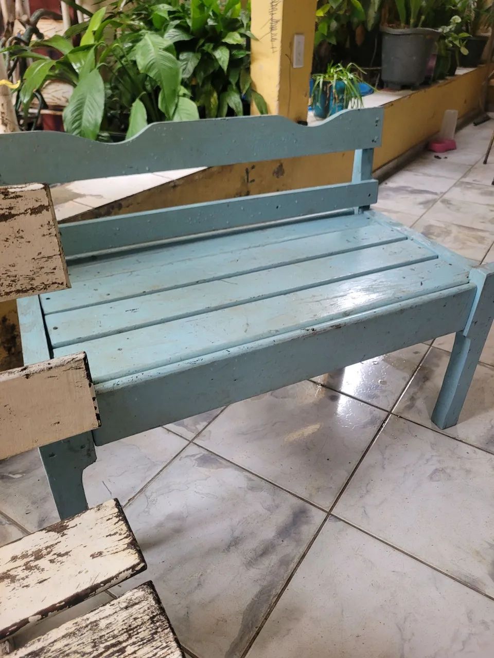 Bancos de Madeira Rústicos para Jardim: - Foto 3