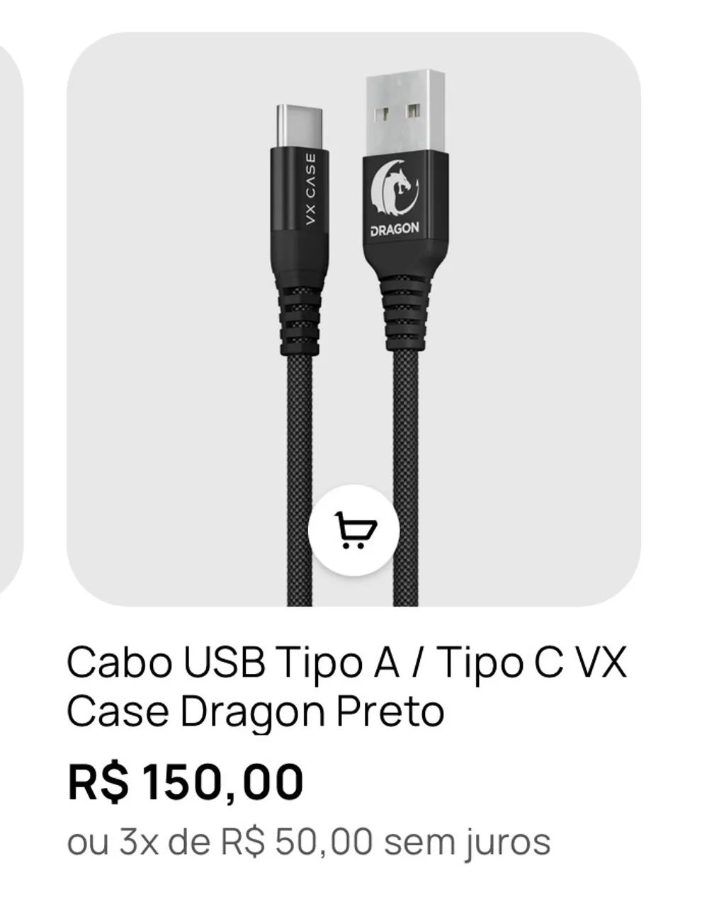 Cabo USB C