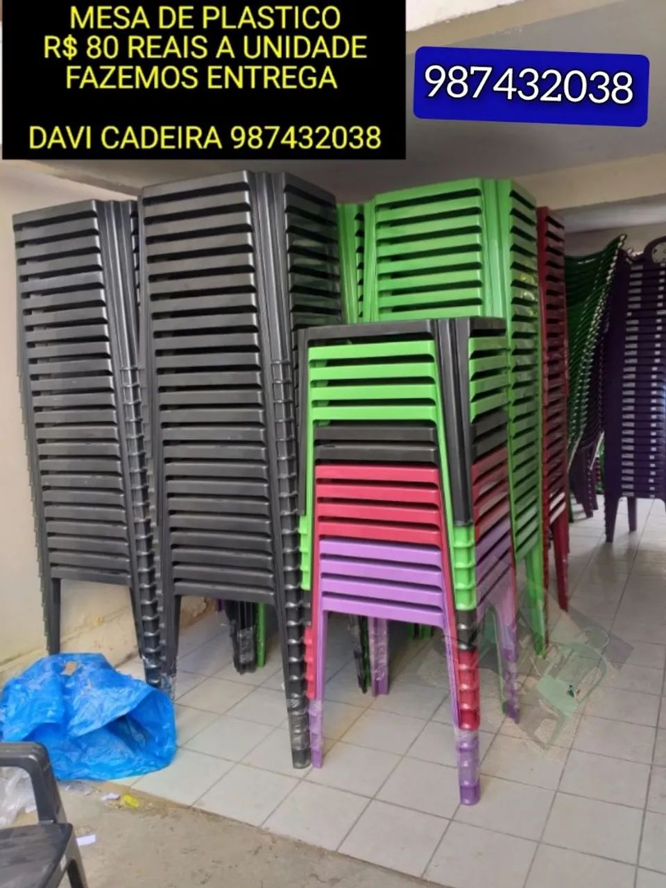 MESA DE PLASTICO EM O OFERTA