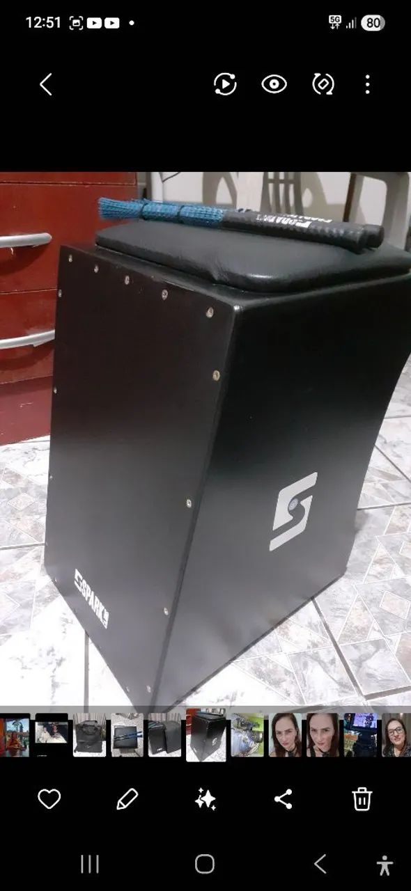 Cajón Spark 2 vassouras e Bag