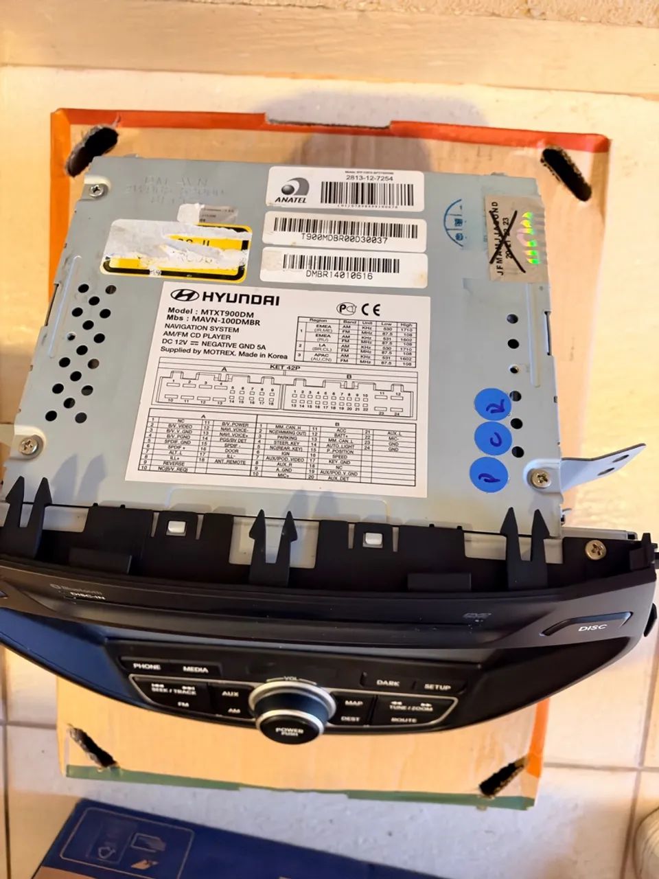 multimidia original santa fe 2014 (sem codigo) mas com chassis  - Foto 2
