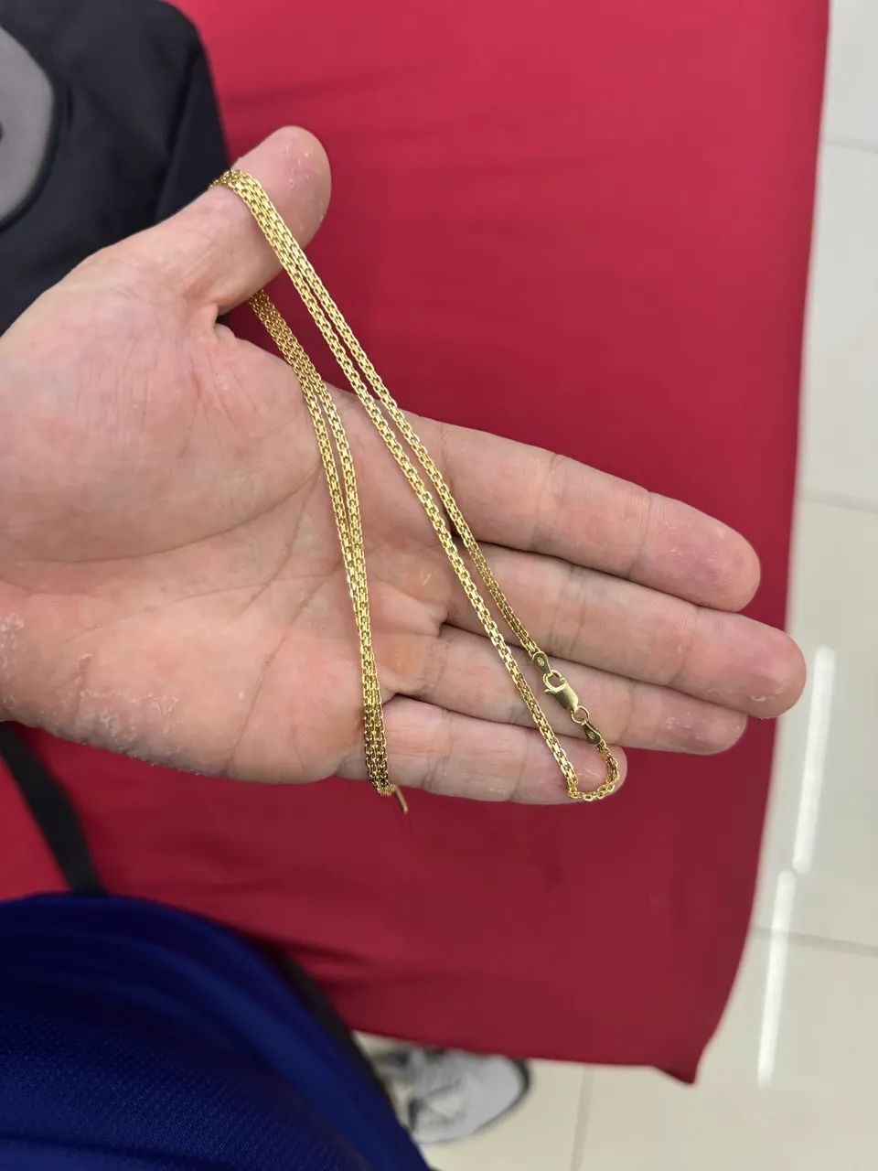 Cordão prata banhado a ouro  - Foto 2