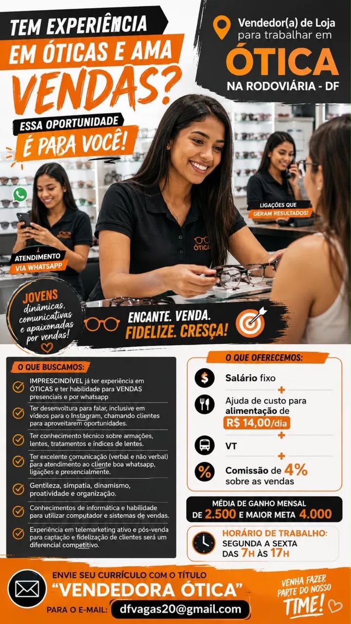 Vendedor Ótica