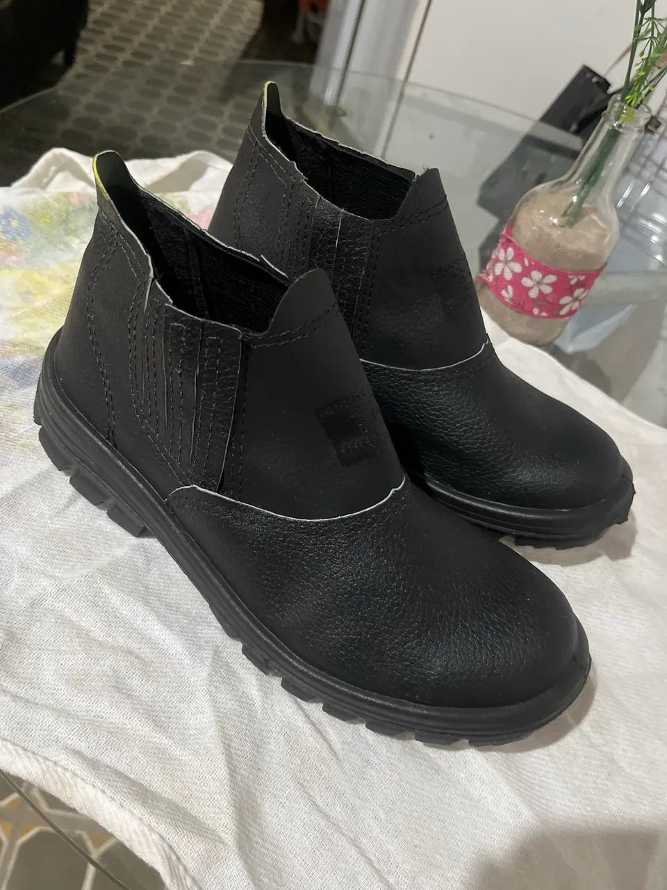 Botas bico de aço N40 nova! - Foto 2