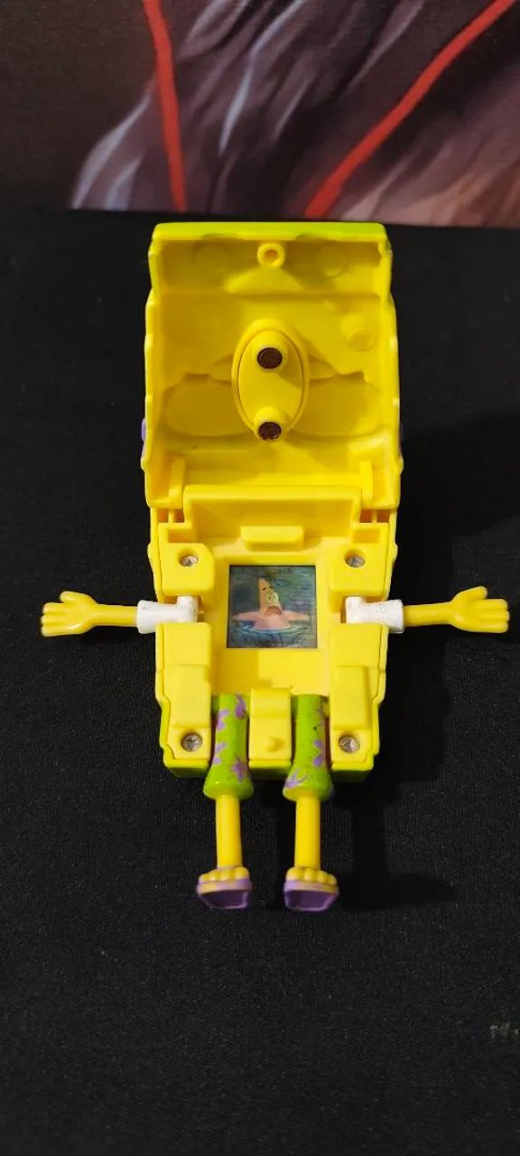 Miniatura do Bob Esponja com brinde do Plankton - 10 cm - Foto 4