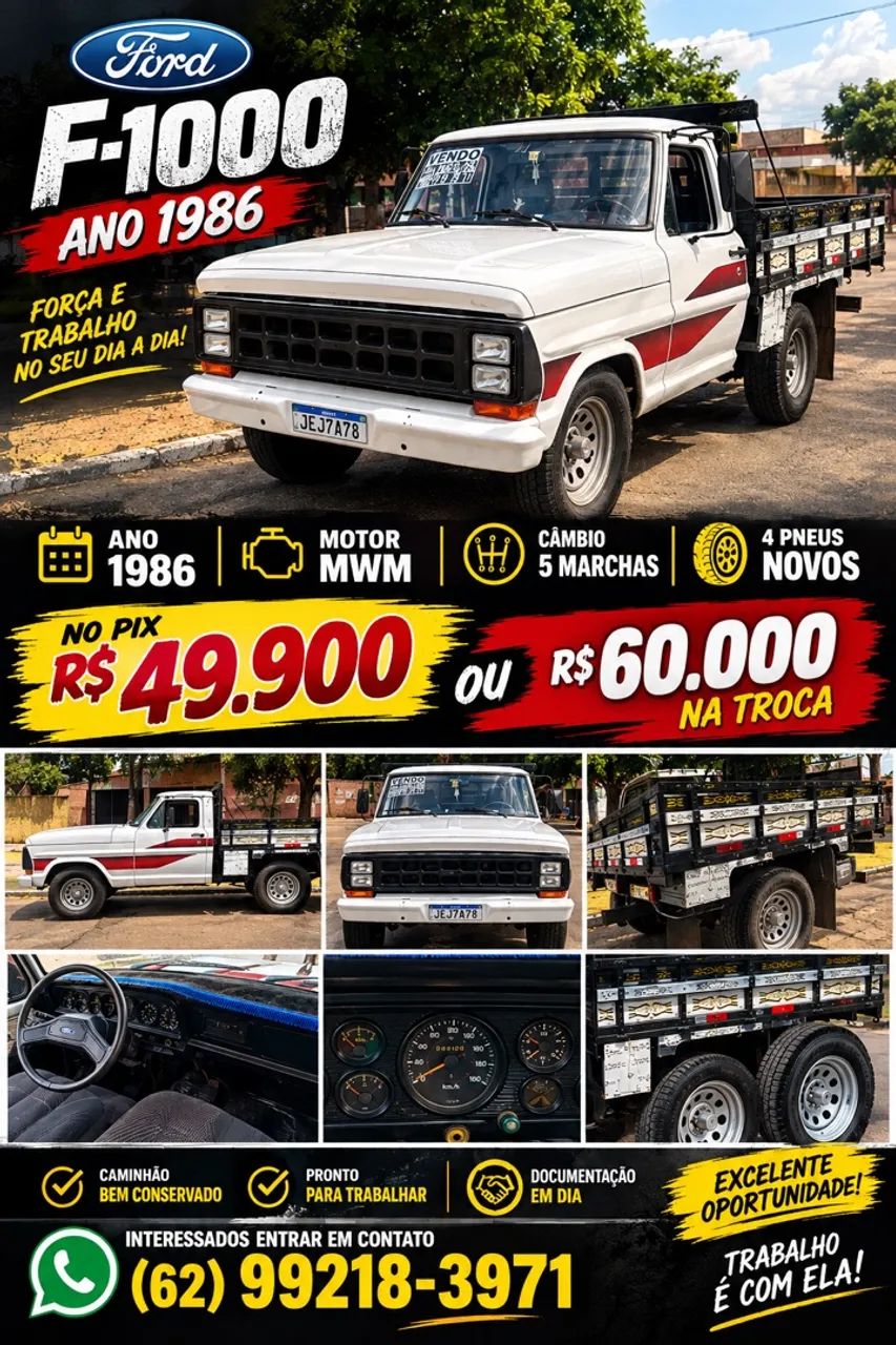 Ford F-1000 S. S. Diesel / S.s. Diesel Turbo 1986