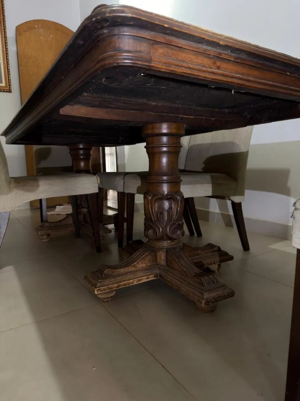 MESA DE JANTAR ESTILO COLONIAL