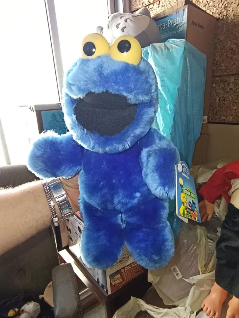 Pelúcia de coleção vila sésamo come come 