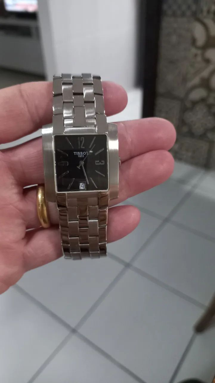 RELÓGIO (TISSOT) *TXL* -ANALÓGICO- #MOSTRADOR PRETO# 