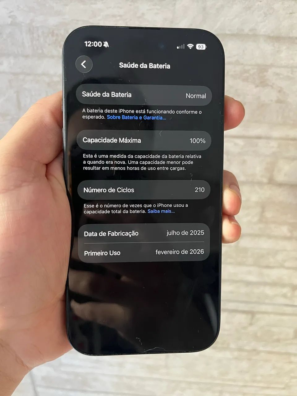 iPhone 16 256GB Preto - Bateria 100% - Foto 5