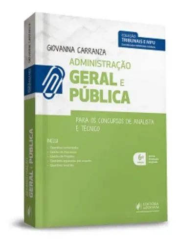 Tribunais E Mpu Administração Geral E Publica 6a Ed. (2019)