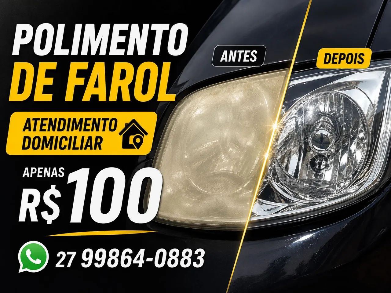 Polimento de faróis 