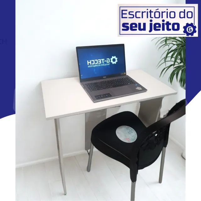 Escrivaninha Multiuso NOVA Mesa de Escritório para Notebook Estudo Computador Home Office - Foto 4