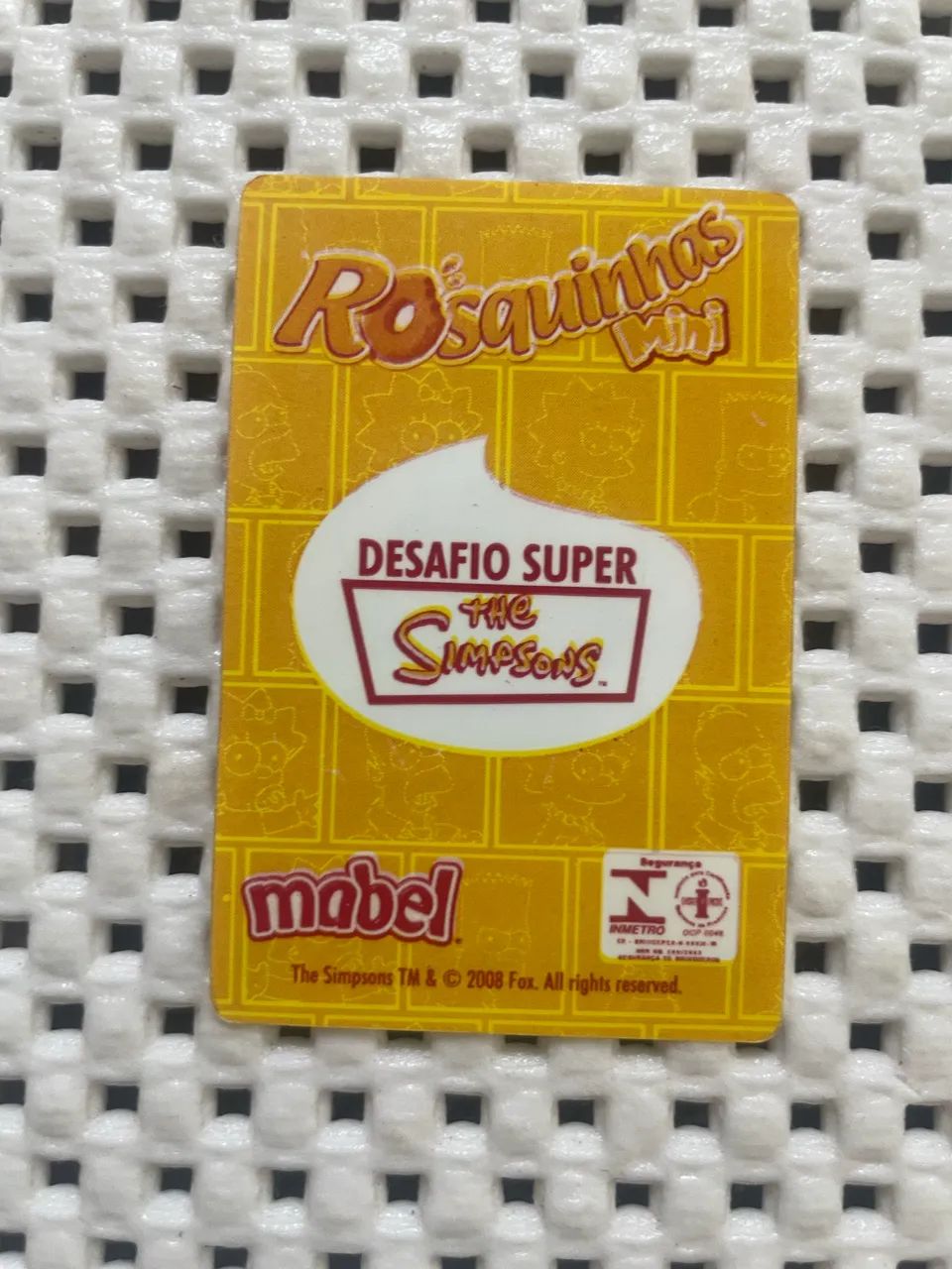 Carta Nelson Muntz - Mabel Coleção Os Simpsons - Foto 2