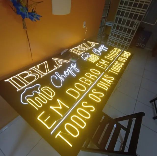 Placa luminosa de bebidas e personalizadas para adega, bar e logomarcas - Foto 3
