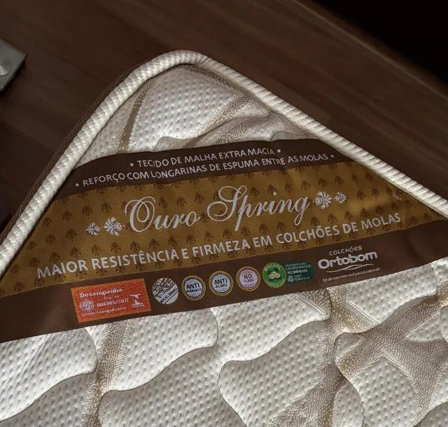 Cama Queen Completa Ortobom Ouro Spring