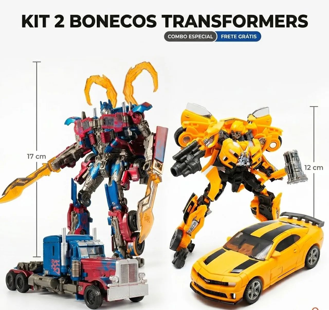 Optimus Prime Commander 17 cm +Bumblebee 12 cm      