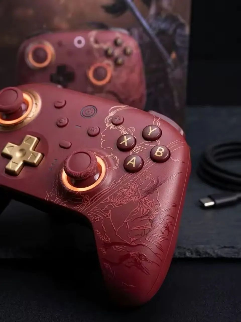 8BitDo Ultimate 2 WUCHANG - Controle Sem Fio Tri-Mode para PC e Android - Foto 4