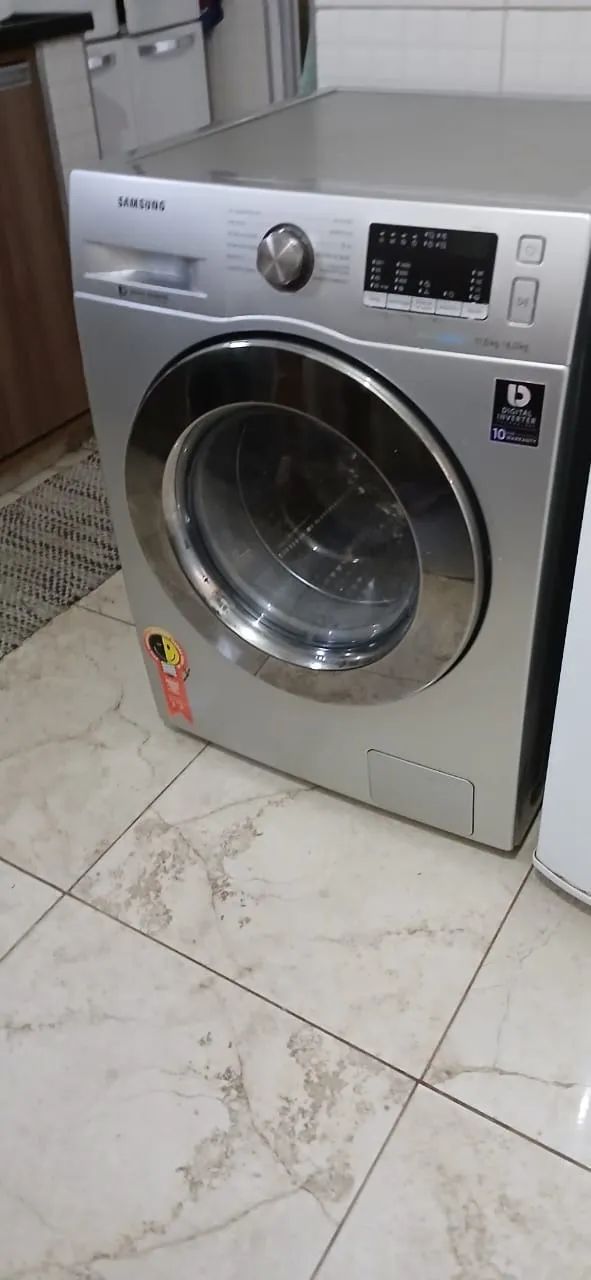 Lava e Seca Samsung Prata 12 Programas de Lavagem Água Quente - Foto 3