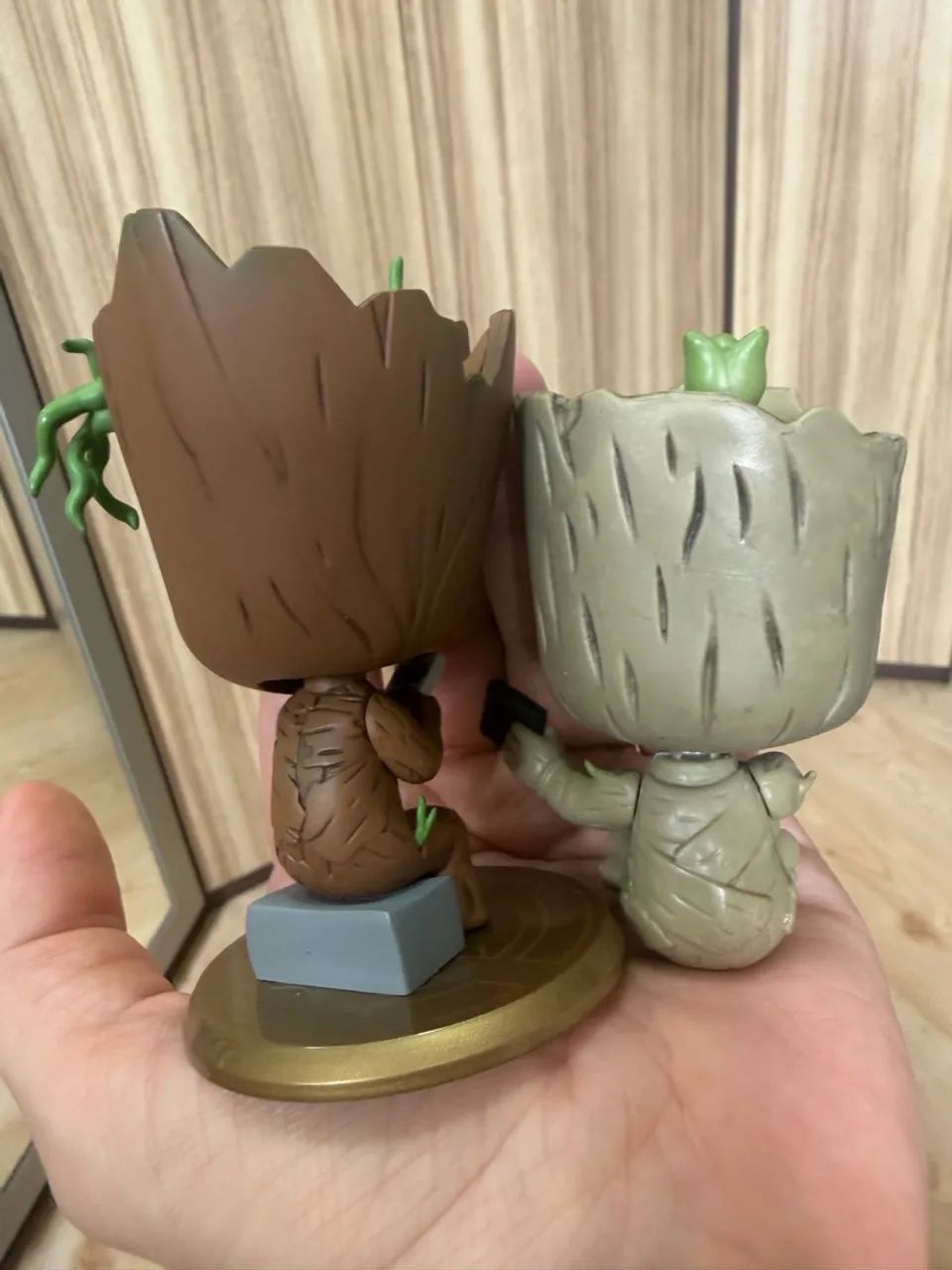 Duas figuras Groot bobblehead - Foto 3