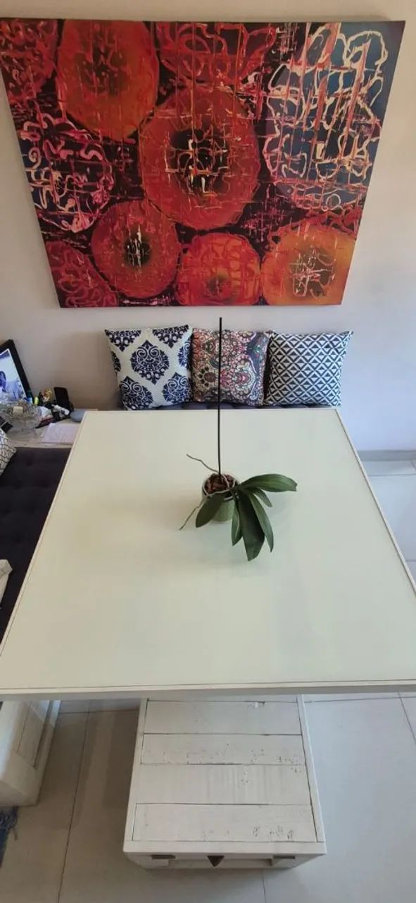 VENDO MESA DE JANTAR - LINDA E MODERNA! - Foto 2