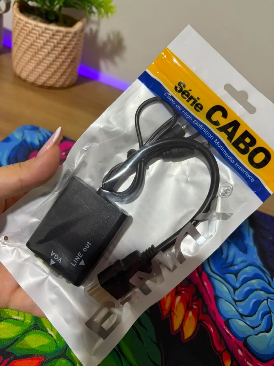 Cabo adaptador hdmi / vga