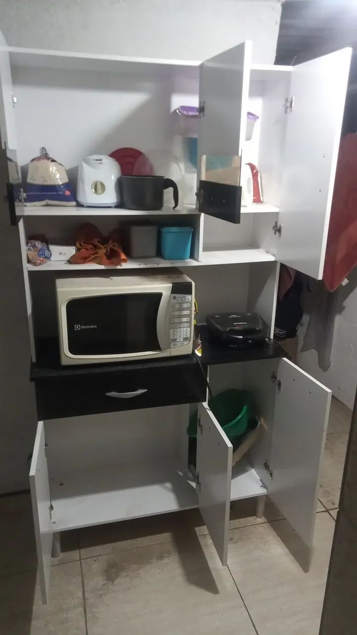 Armário de Cozinha Preto e Branco Novo e usado  - Foto 2