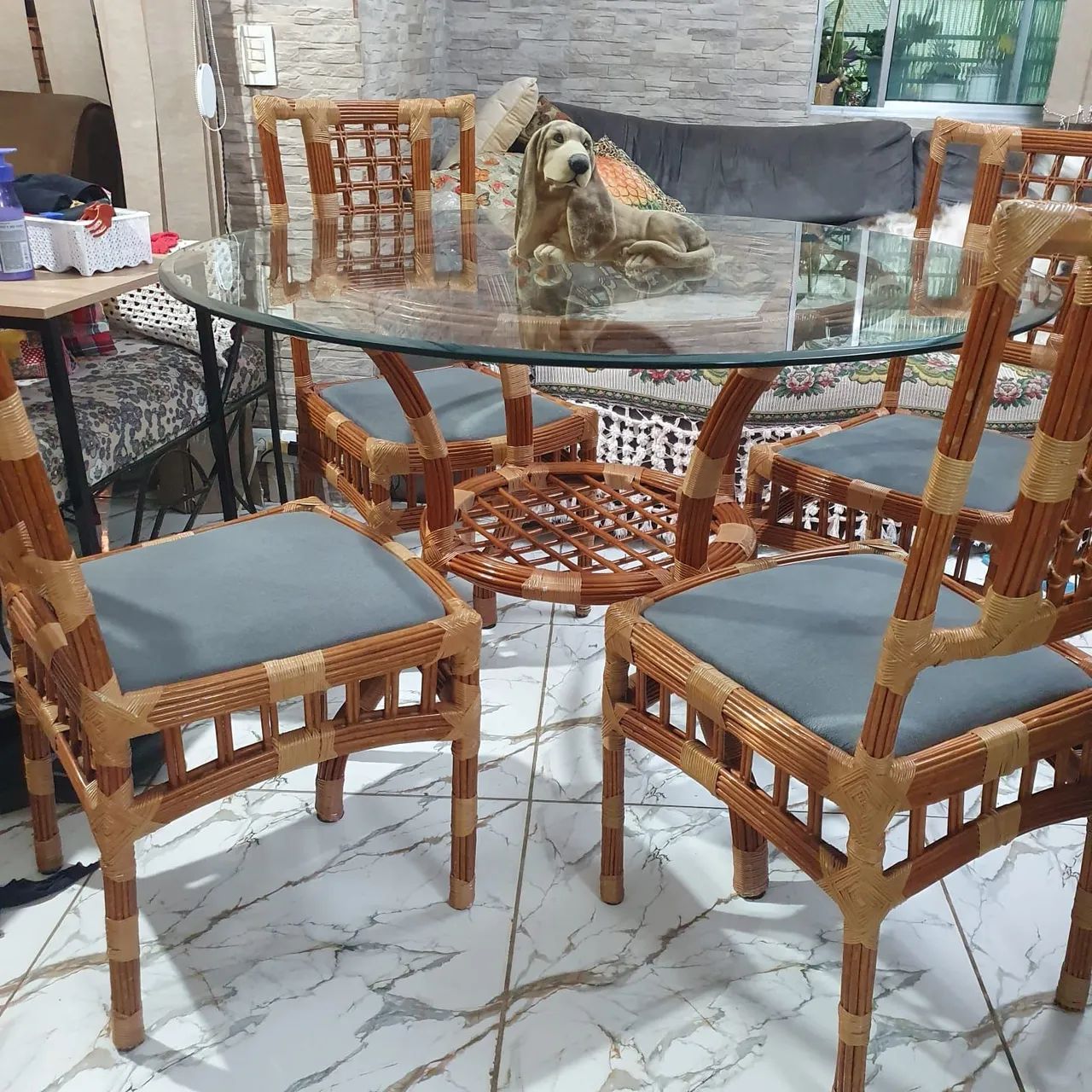 Conjunto de mesa semi novo. 1.200 Reais  - Foto 3