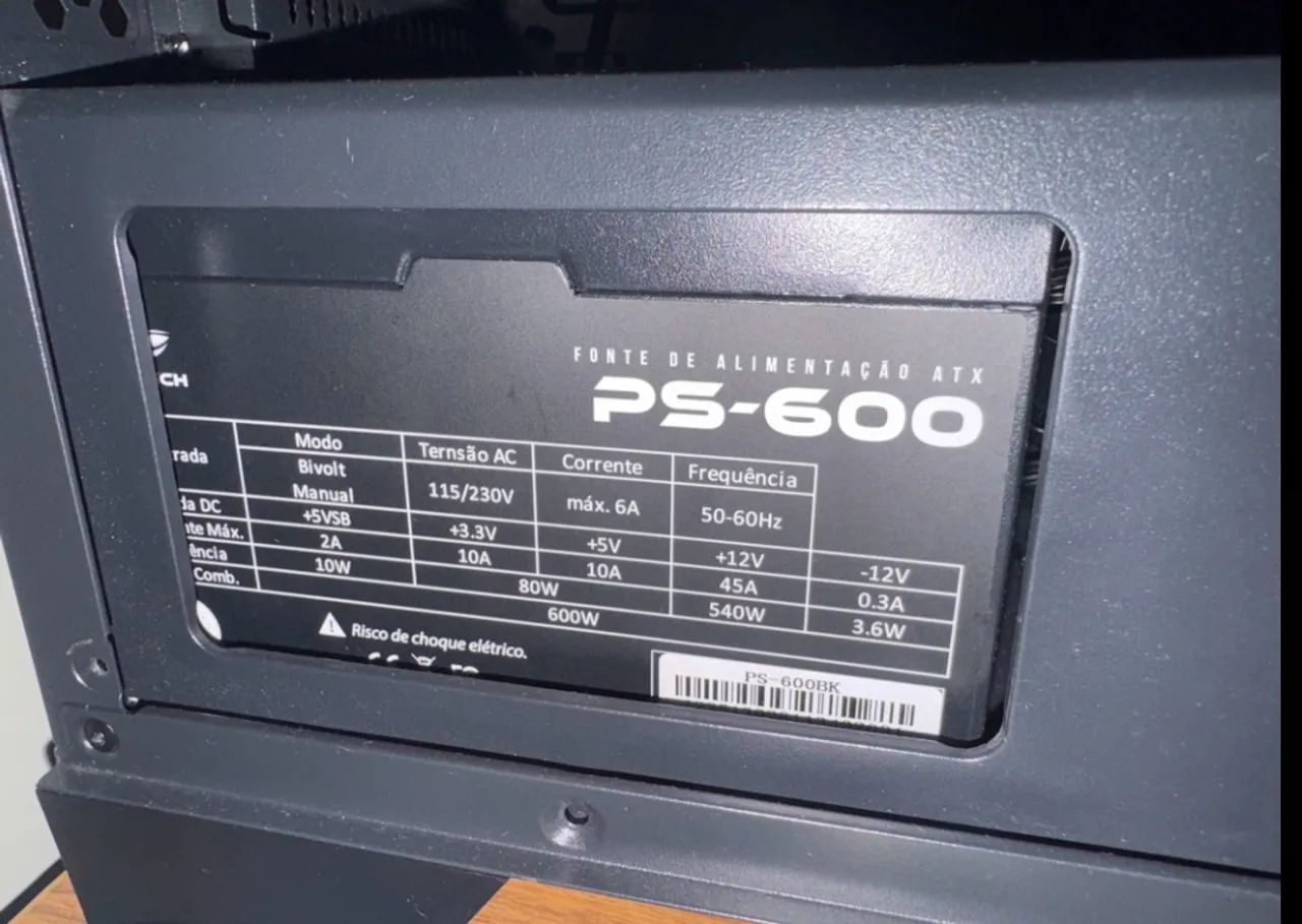 Fonte 600w 