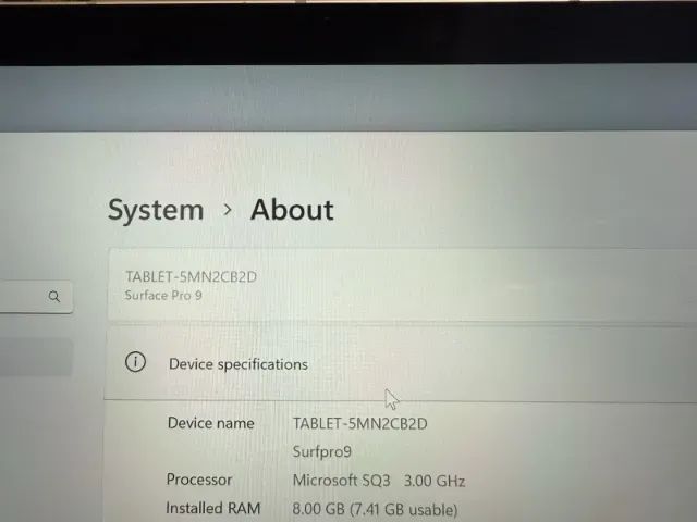 Microsoft Surface Pro 9 13 5g SQ3 8GB RAM 256GB - Foto 4