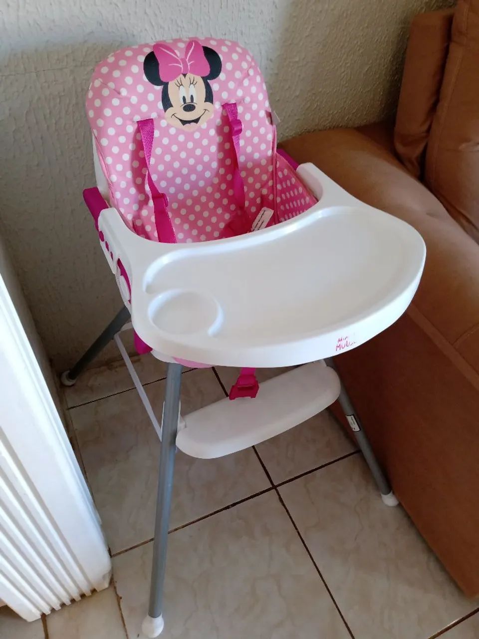 Cadeirinha de alimentação minnie rosa  - Foto 4