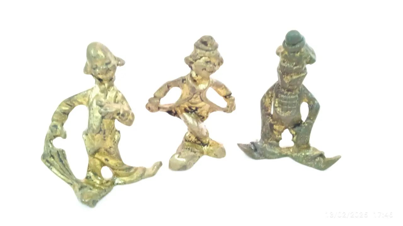 Miniatura de palhaço em metal fundido lote