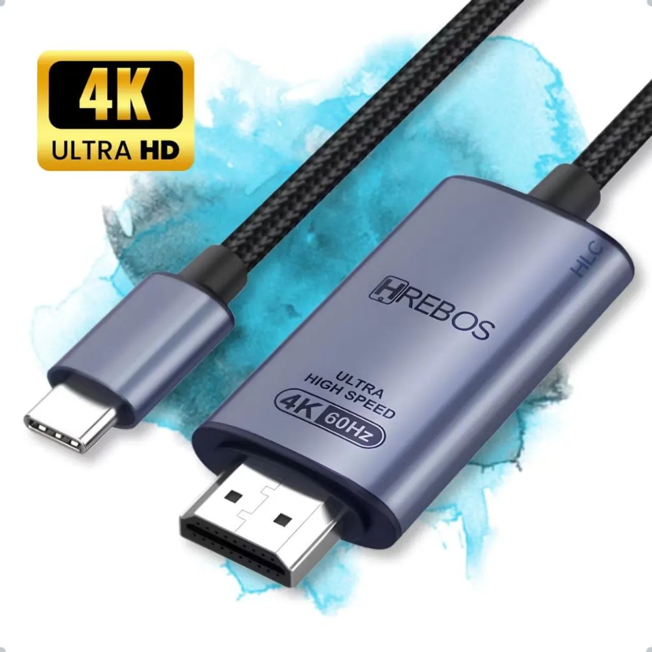 Adaptador Tipo C x HDMI - 4K 60hz 1,5m - Foto 5