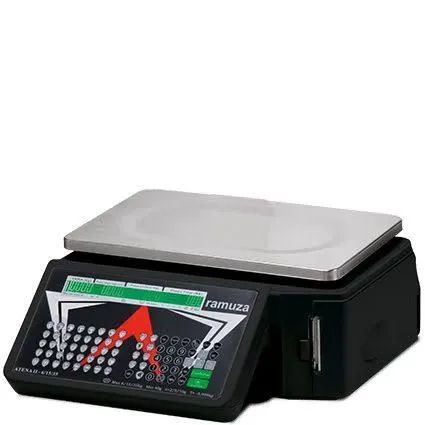 Balança digital com etiqueta 