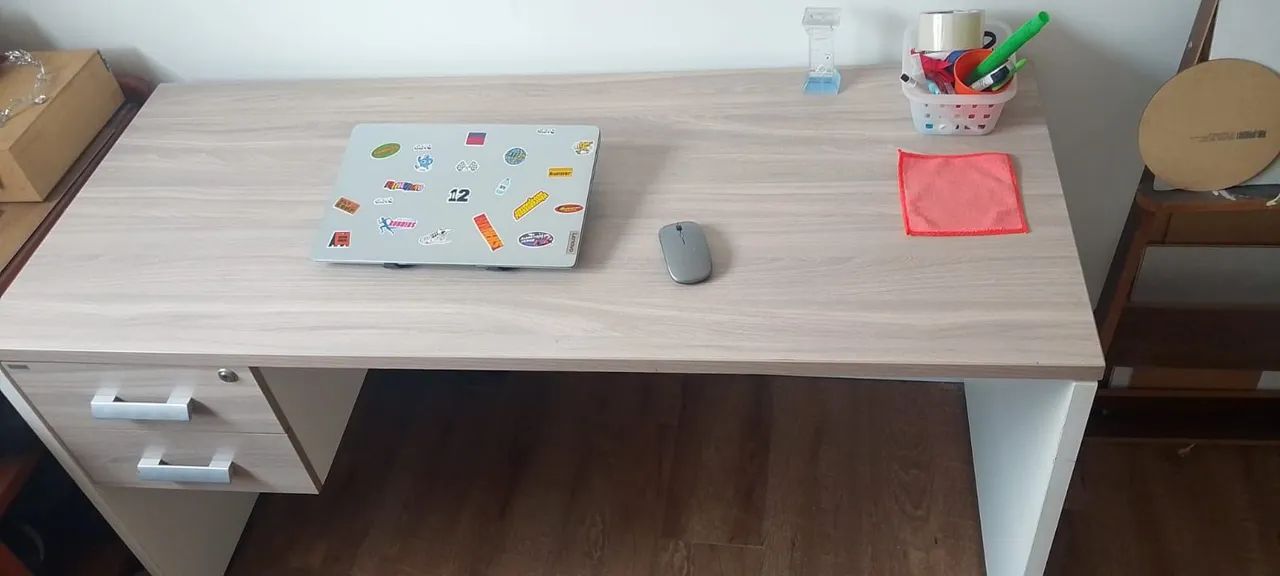 Mesa de escritório madeirada reforçado - Foto 4
