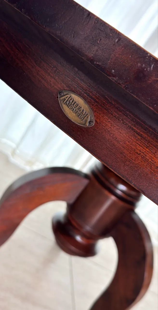 Mesa de Jantar Redonda em Madeira Maciça - Foto 3