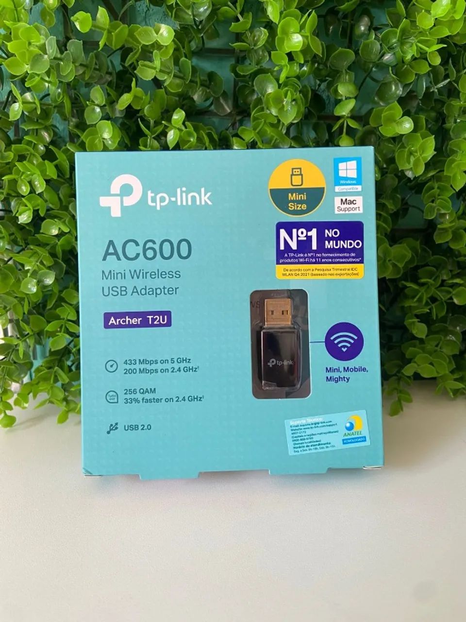 ADAPTADOR USB WIFI TP-LINK ARCHER T2U MINI AC600