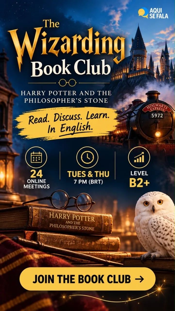 Aula de inglês em grupo