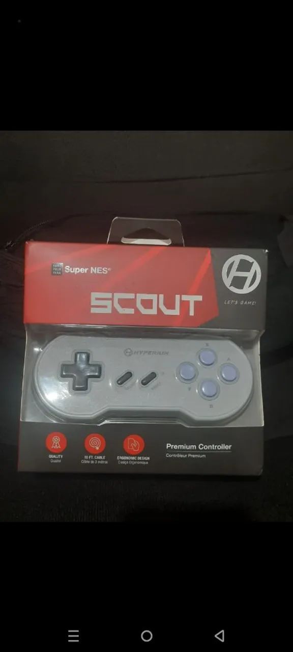 Controle Hyperkin com fio SNES