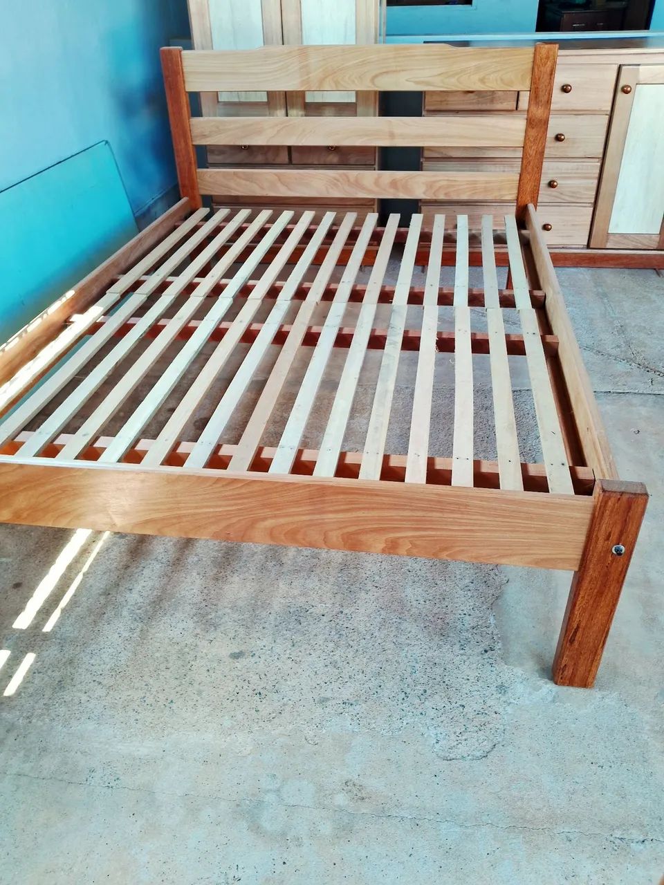 Cama casal madeira maciça, Nova - Foto 2