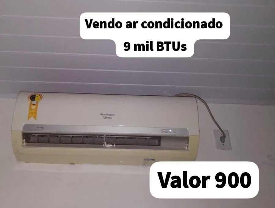 Vendo ar condicionado 9 mil BTUs 