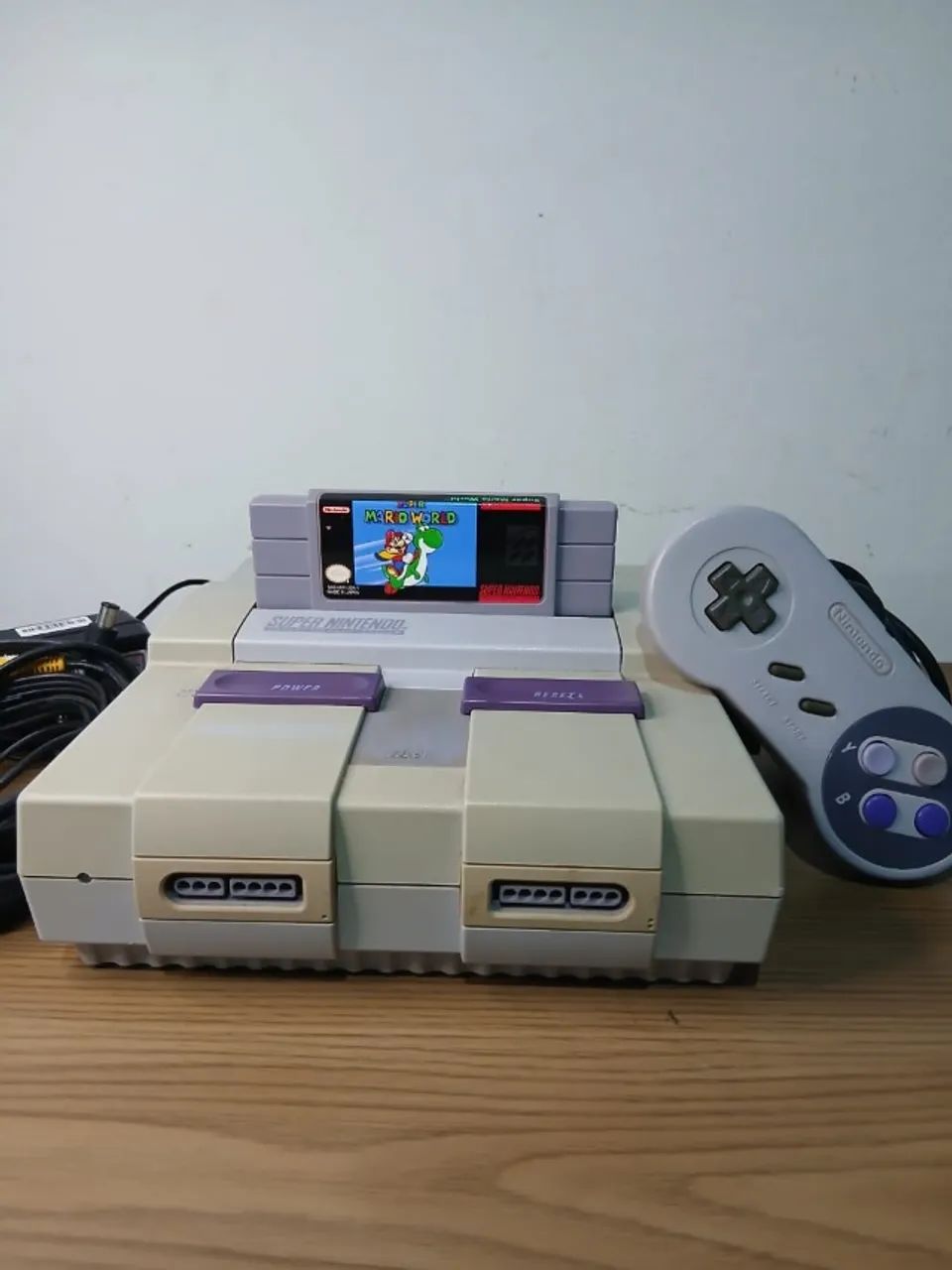 Super Nintendo Fat + Mario World Original 