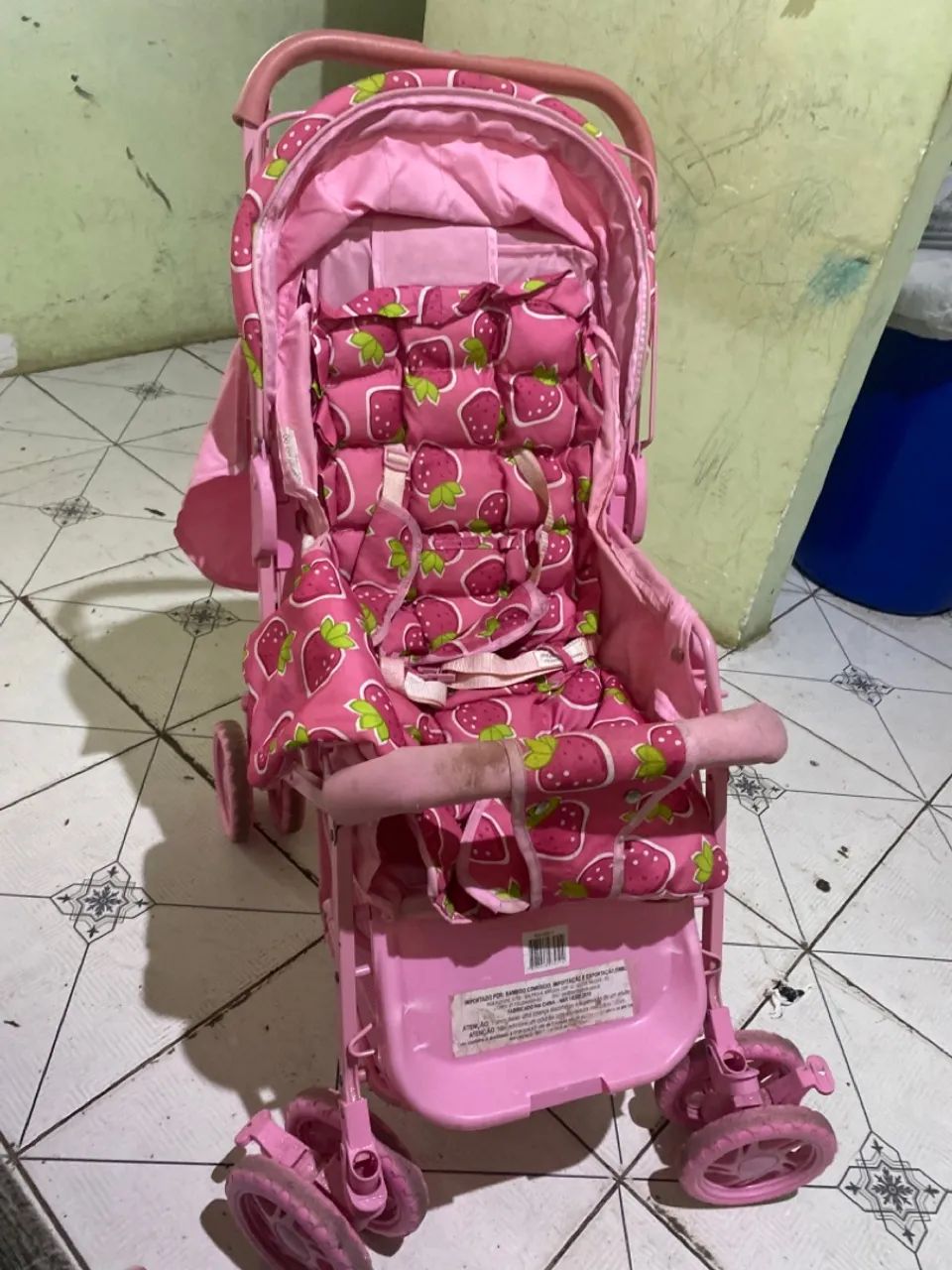 Carrinho de bebê rosa- marca Bamboo  - Foto 3